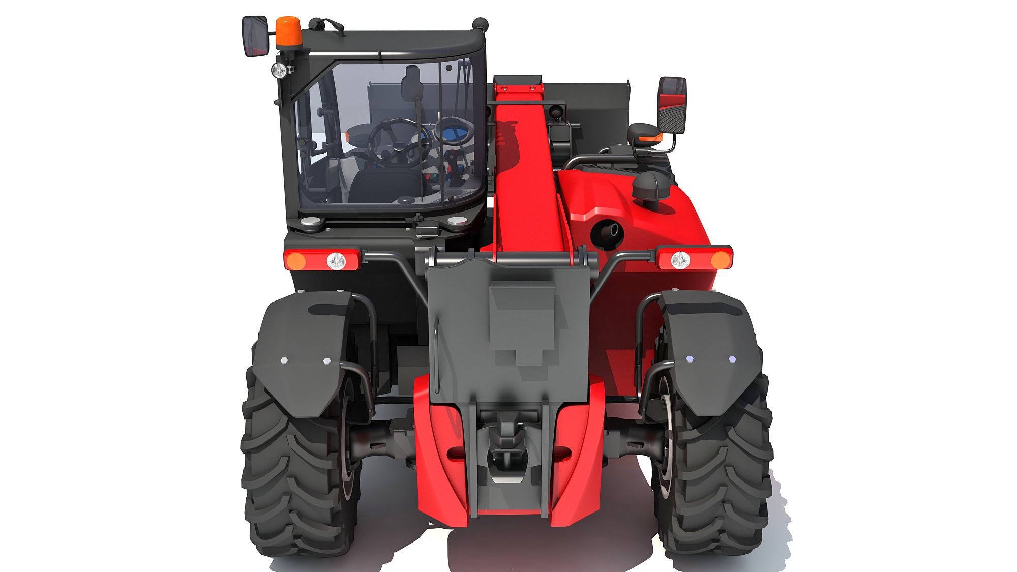 Telehandler Scoop Bucket 3D model_4