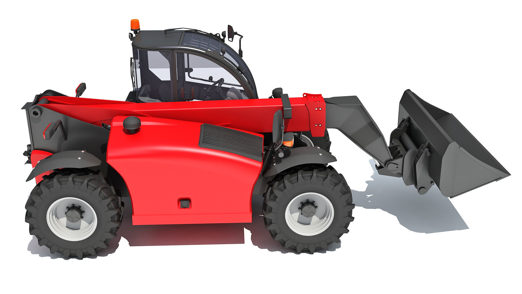Telehandler Scoop Bucket 3D model_7