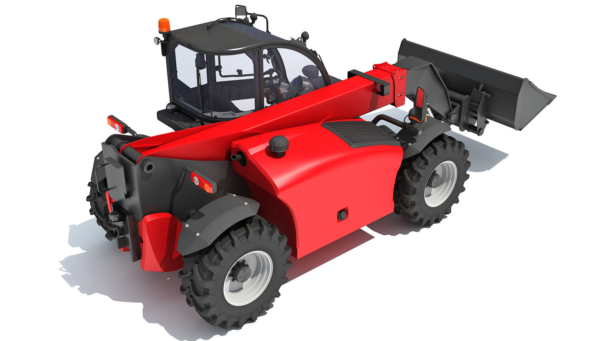 Telehandler Scoop Bucket 3D model_6