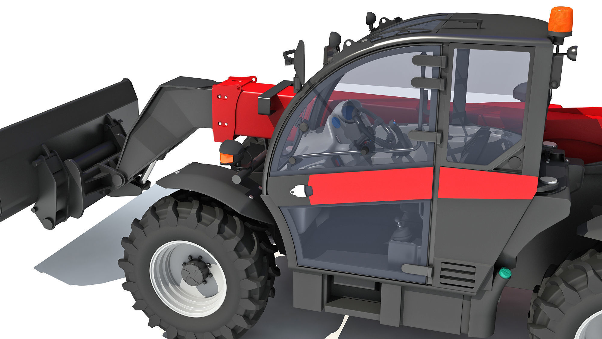 Telehandler Scoop Bucket 3D model_13
