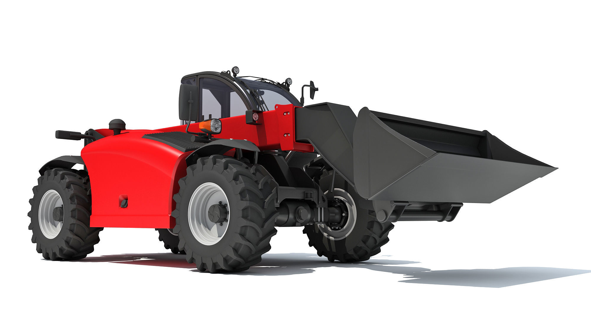 Telehandler Scoop Bucket 3D model_9