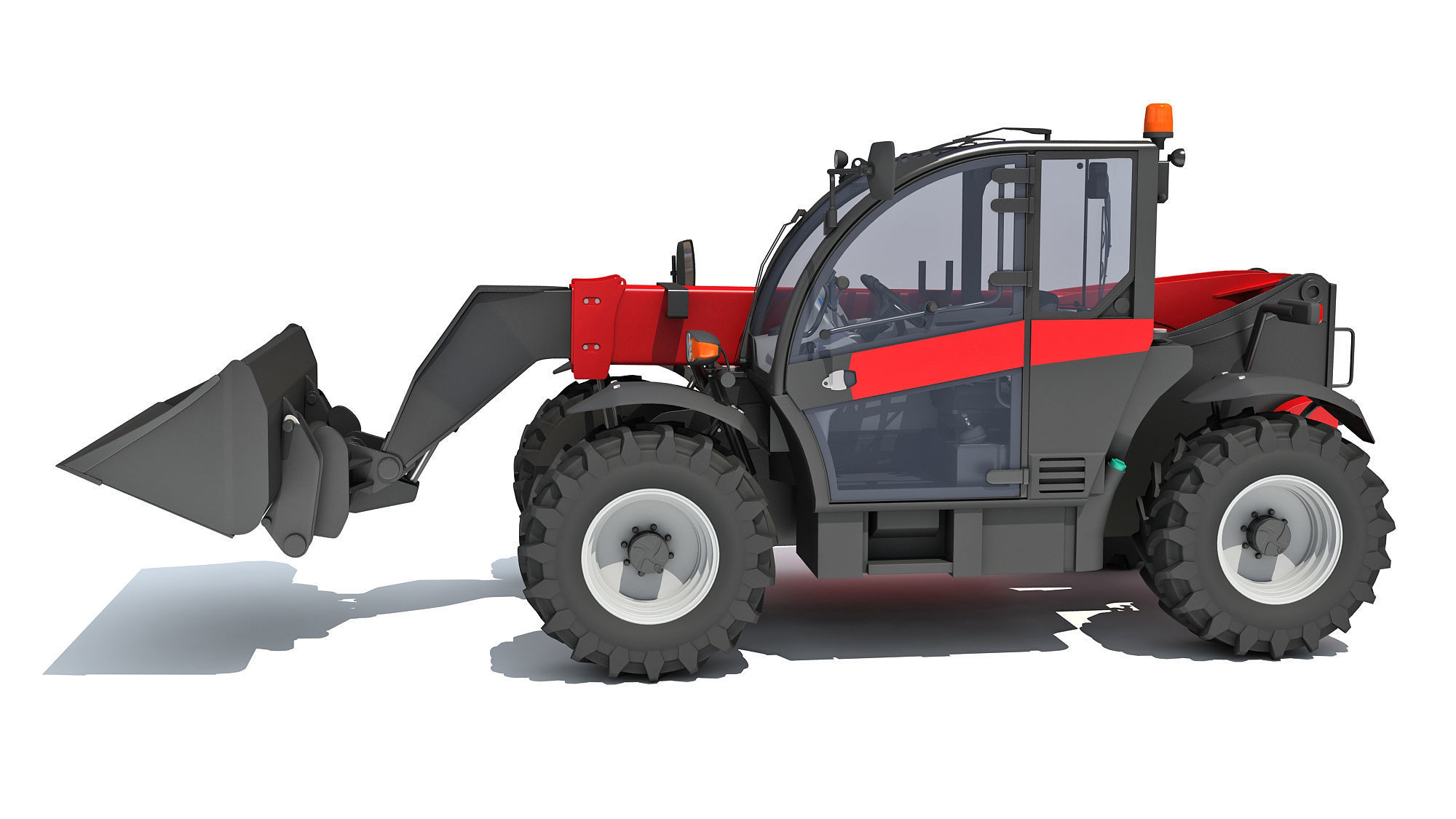 Telehandler Scoop Bucket 3D model_1