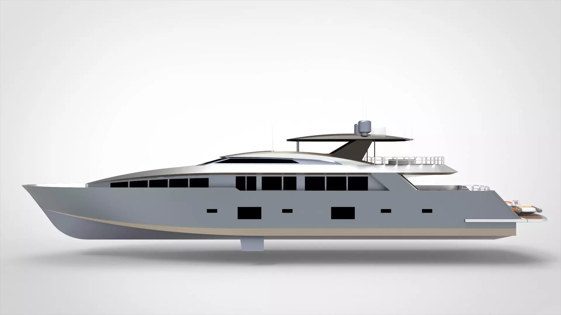 Luxury Yacht IV 3D model