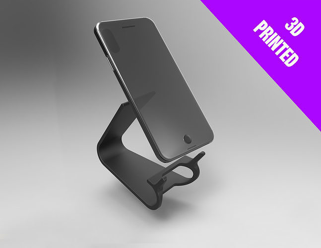 3D PRINT - PHONE HOLDER - EASY PRINT Free 3D print model