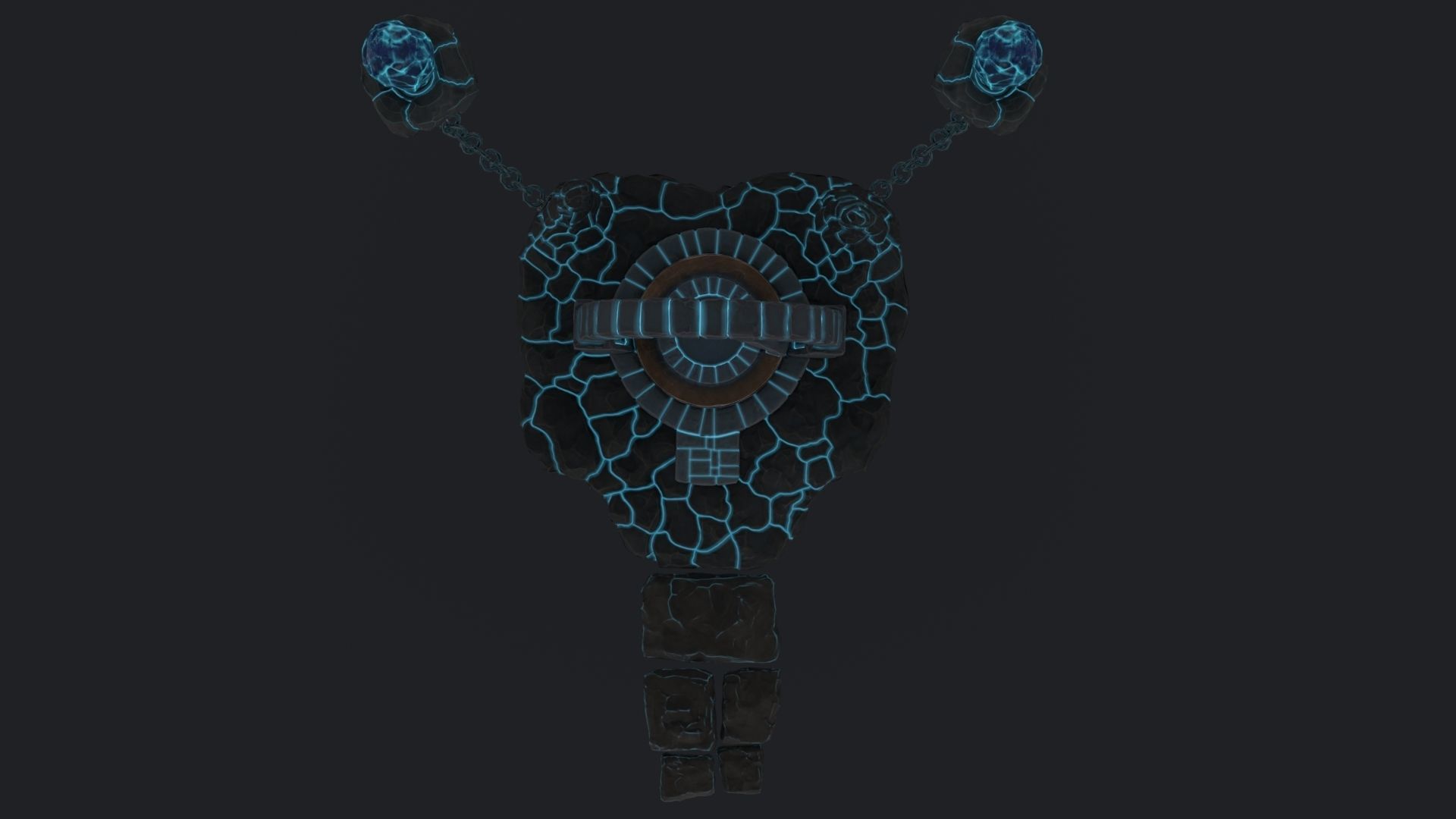 Stylized Altar Low-poly 3D model_13