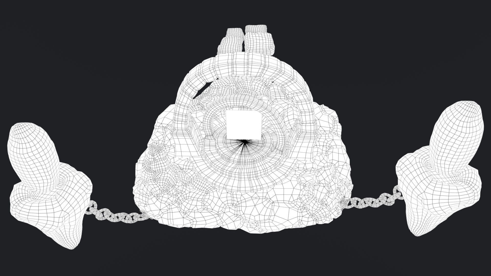 Stylized Altar Low-poly 3D model_44