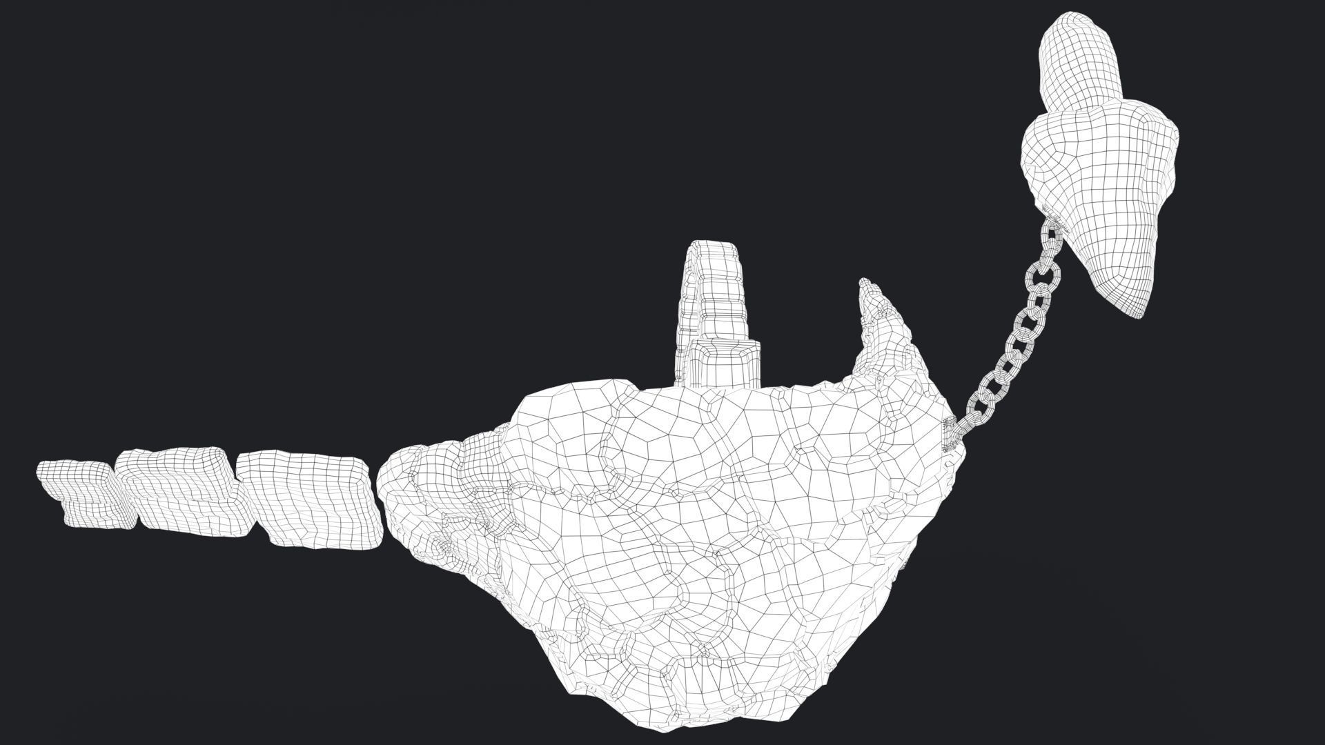 Stylized Altar Low-poly 3D model_22