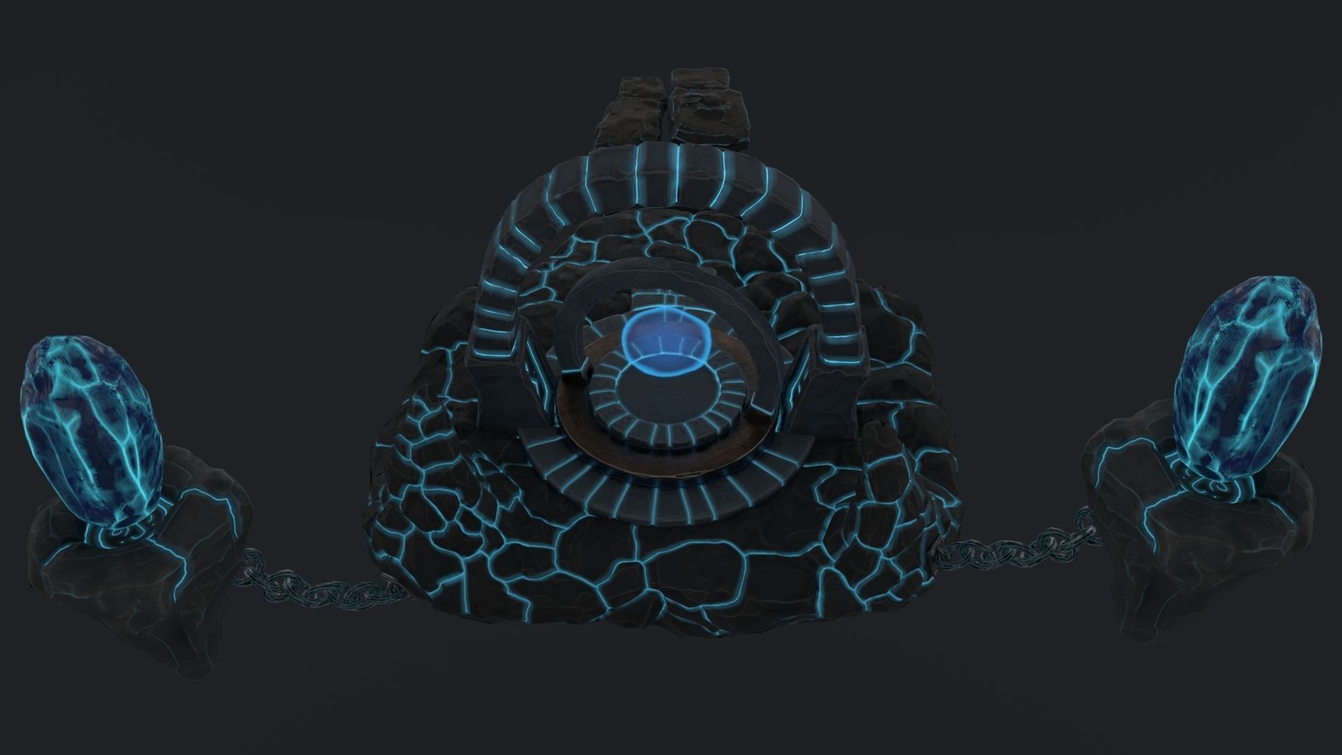 Stylized Altar Low-poly 3D model_43