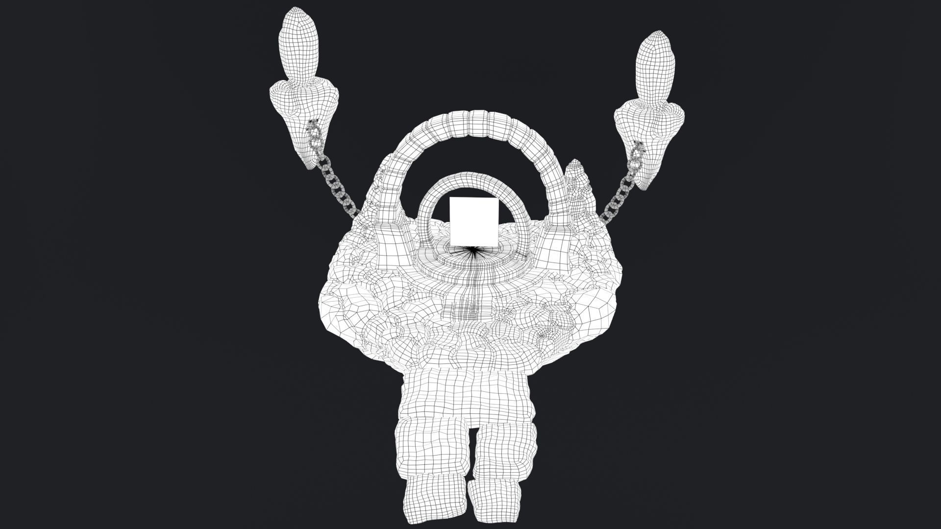 Stylized Altar Low-poly 3D model_10