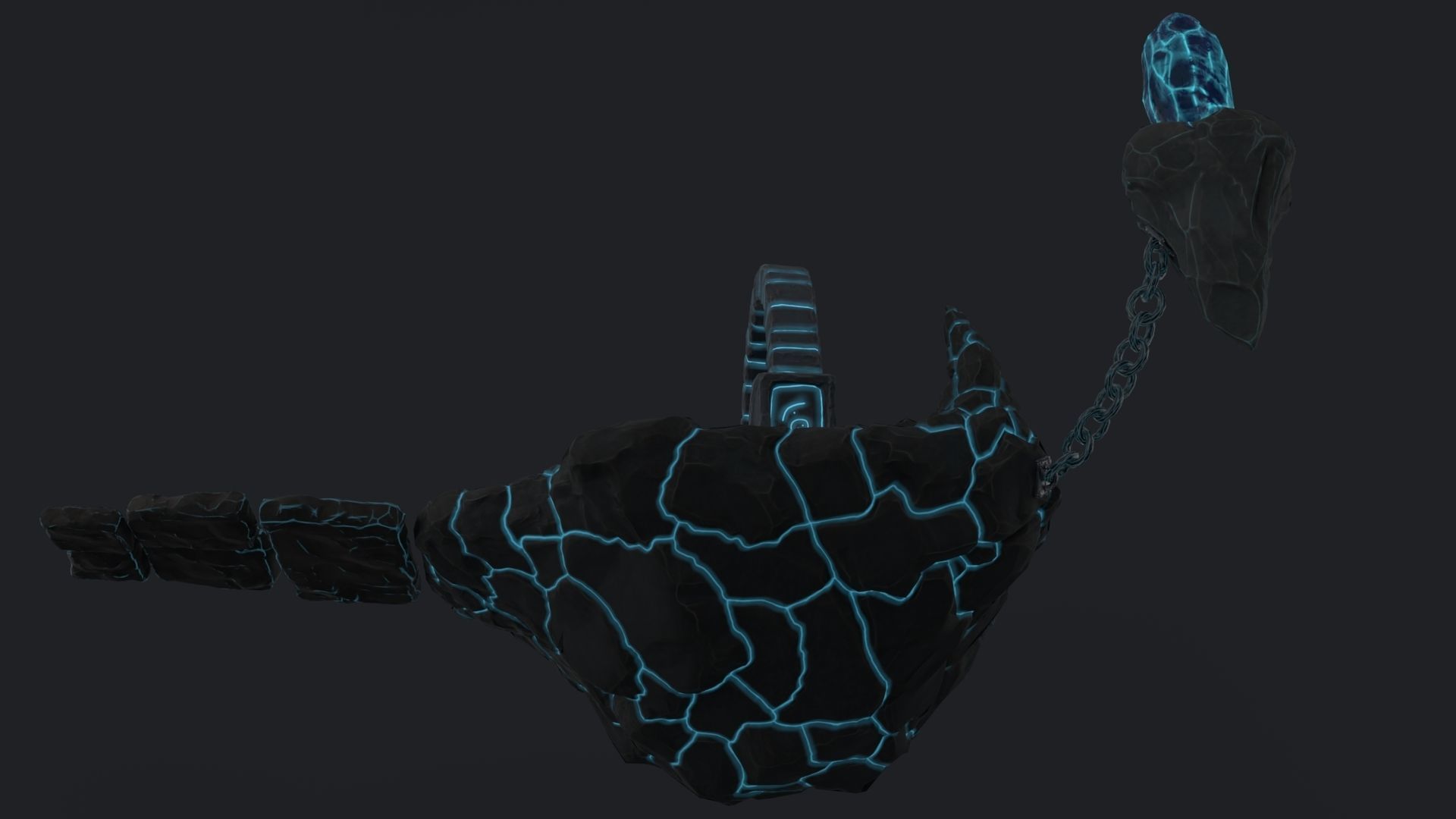 Stylized Altar Low-poly 3D model_21