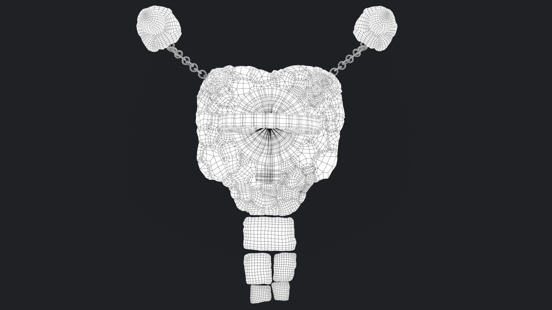 Stylized Altar Low-poly 3D model_14