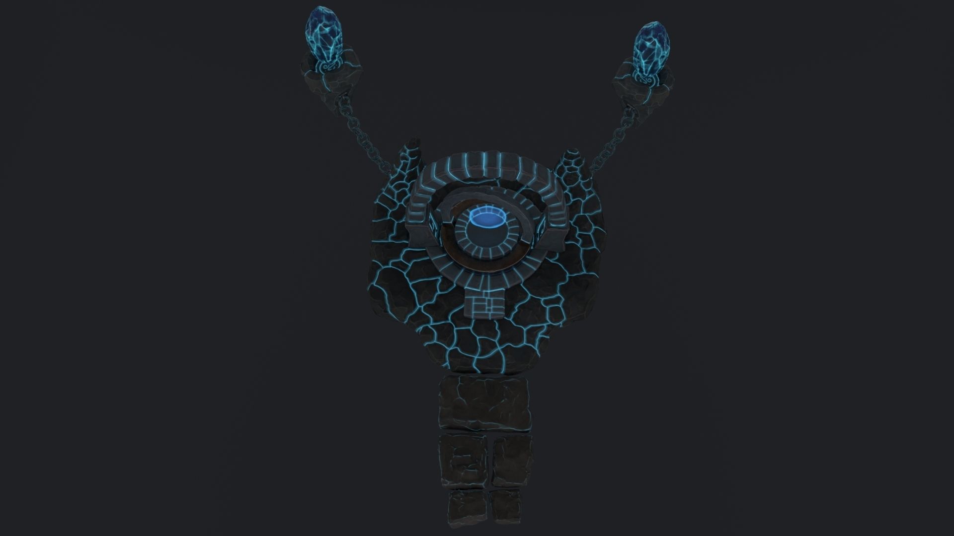 Stylized Altar Low-poly 3D model_11