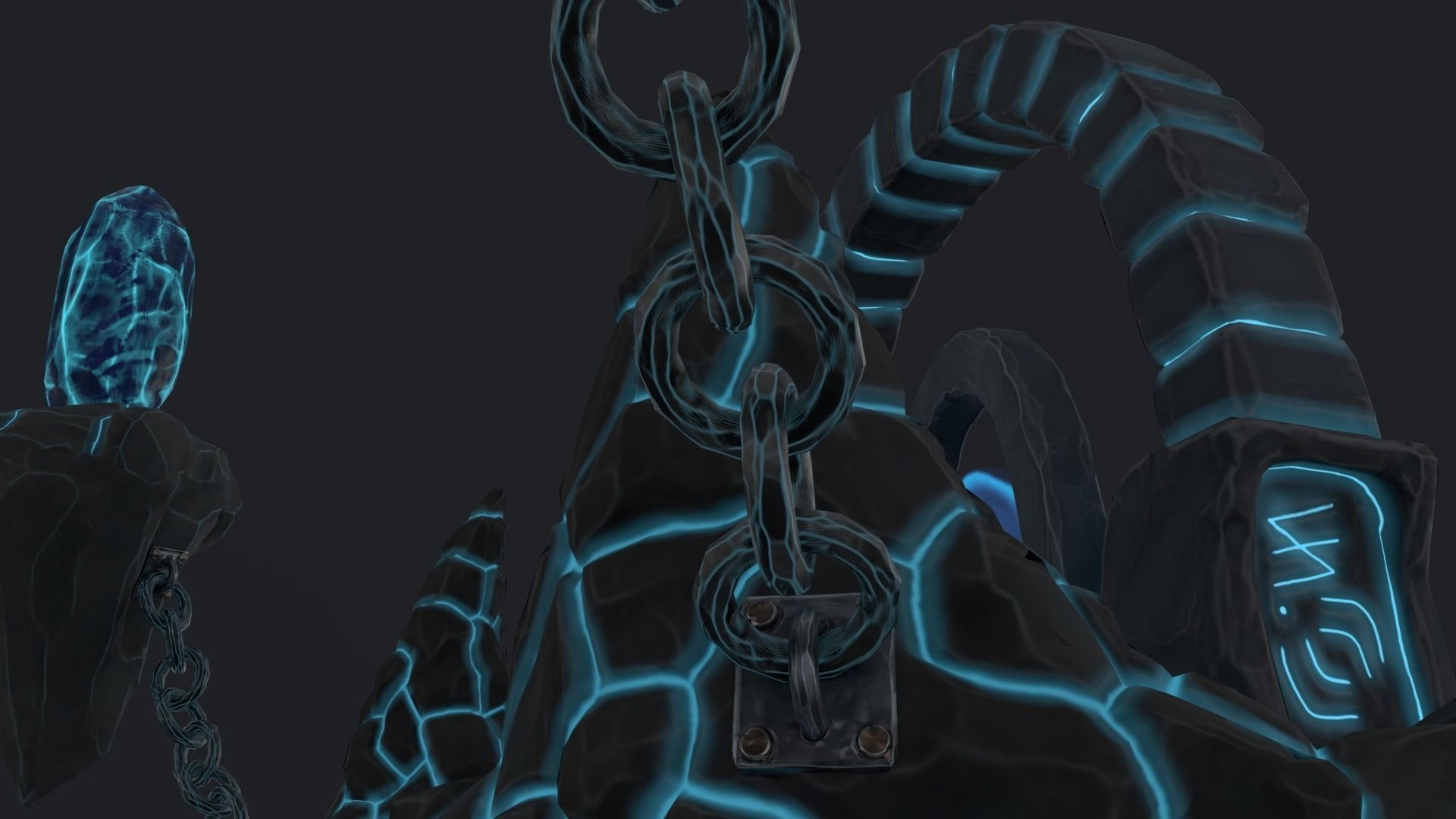 Stylized Altar Low-poly 3D model_49