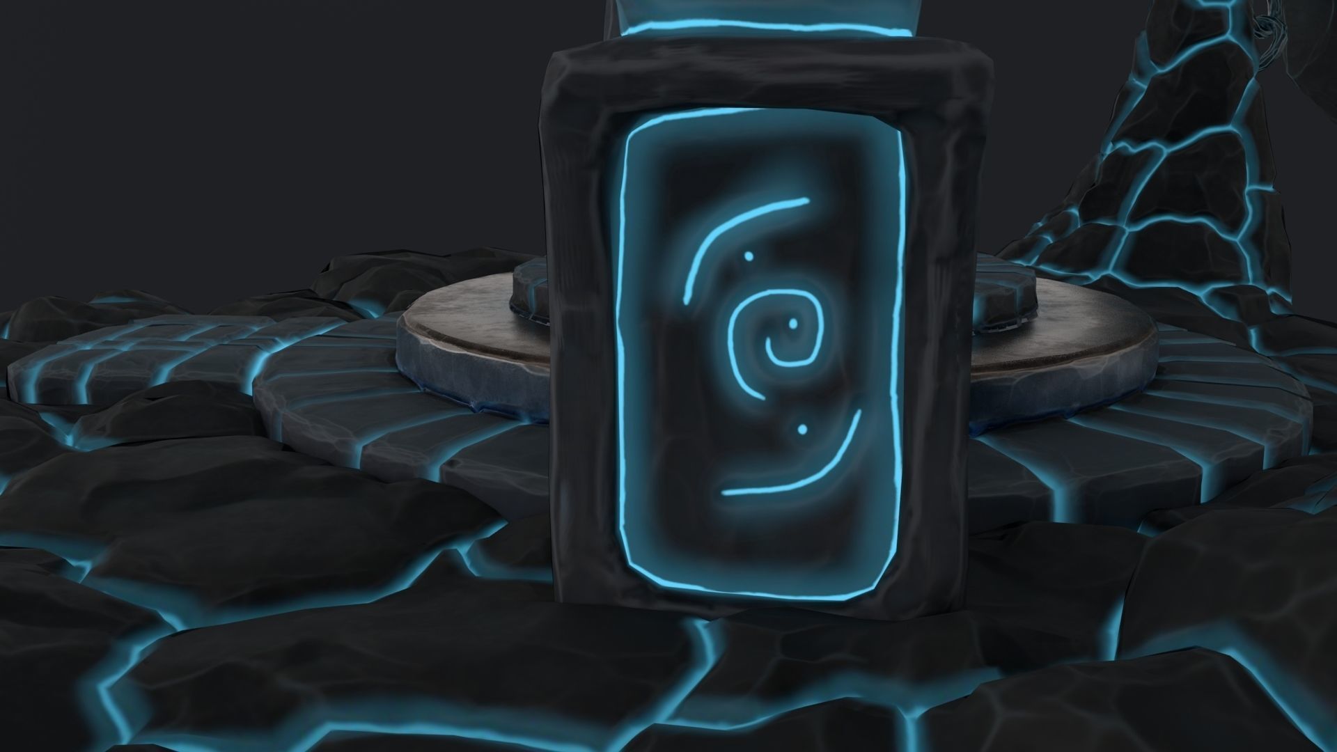 Stylized Altar Low-poly 3D model_51