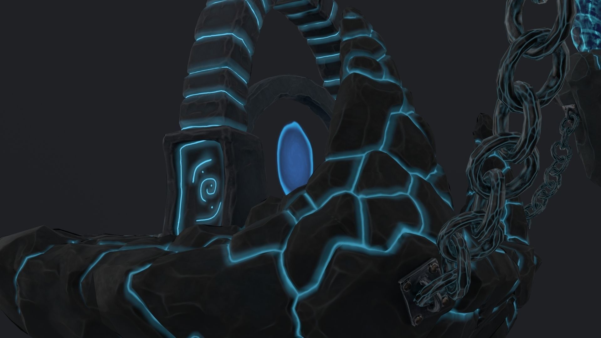 Stylized Altar Low-poly 3D model_56