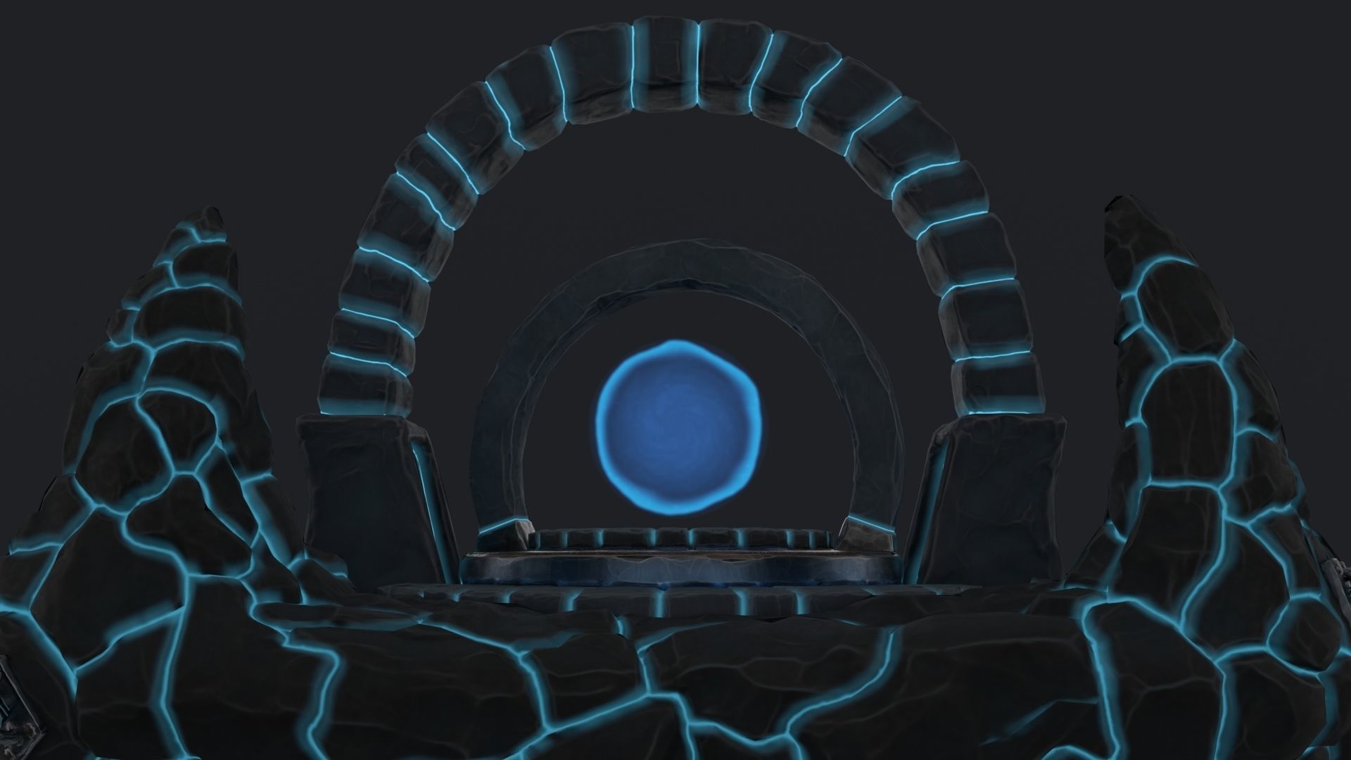 Stylized Altar Low-poly 3D model_41