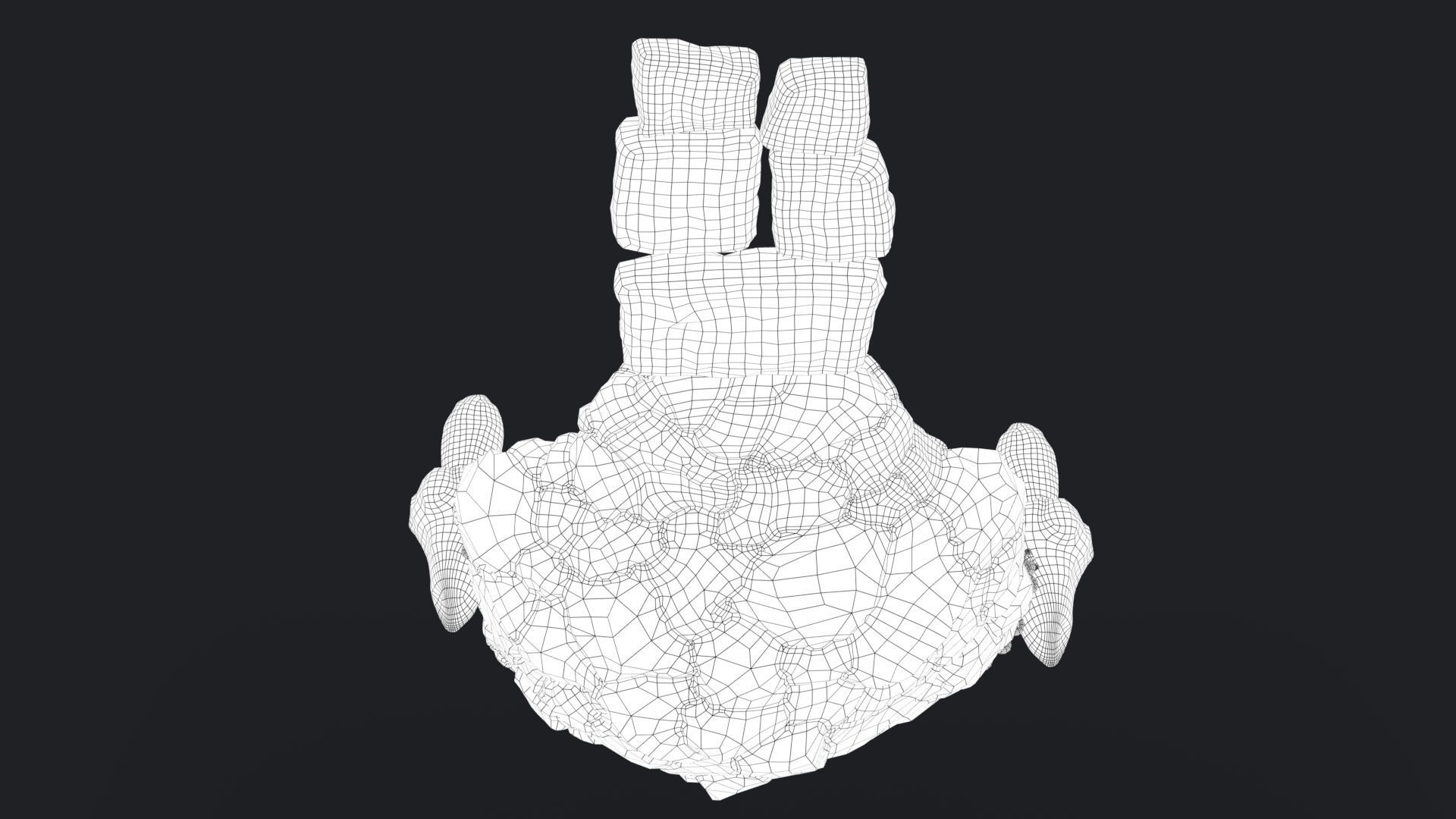 Stylized Altar Low-poly 3D model_24