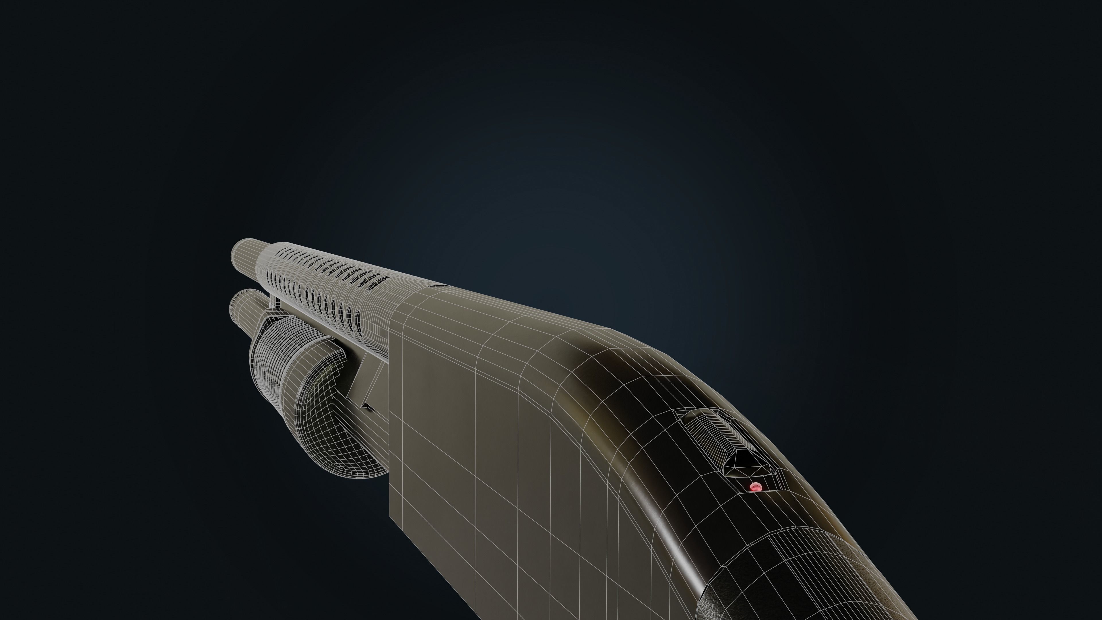Mossberg 500 Shotgun 3D model_11