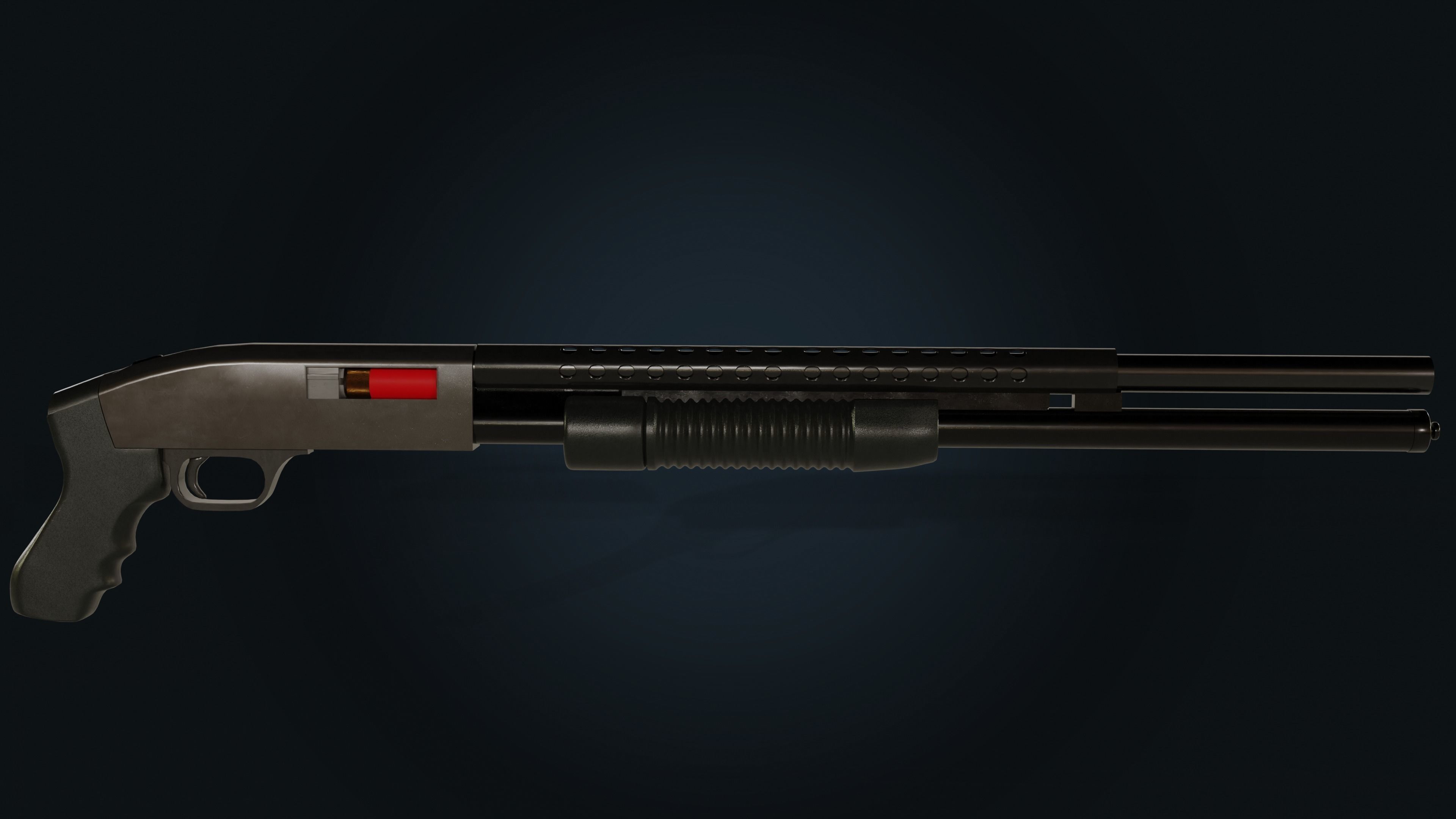 Mossberg 500 Shotgun 3D model_2