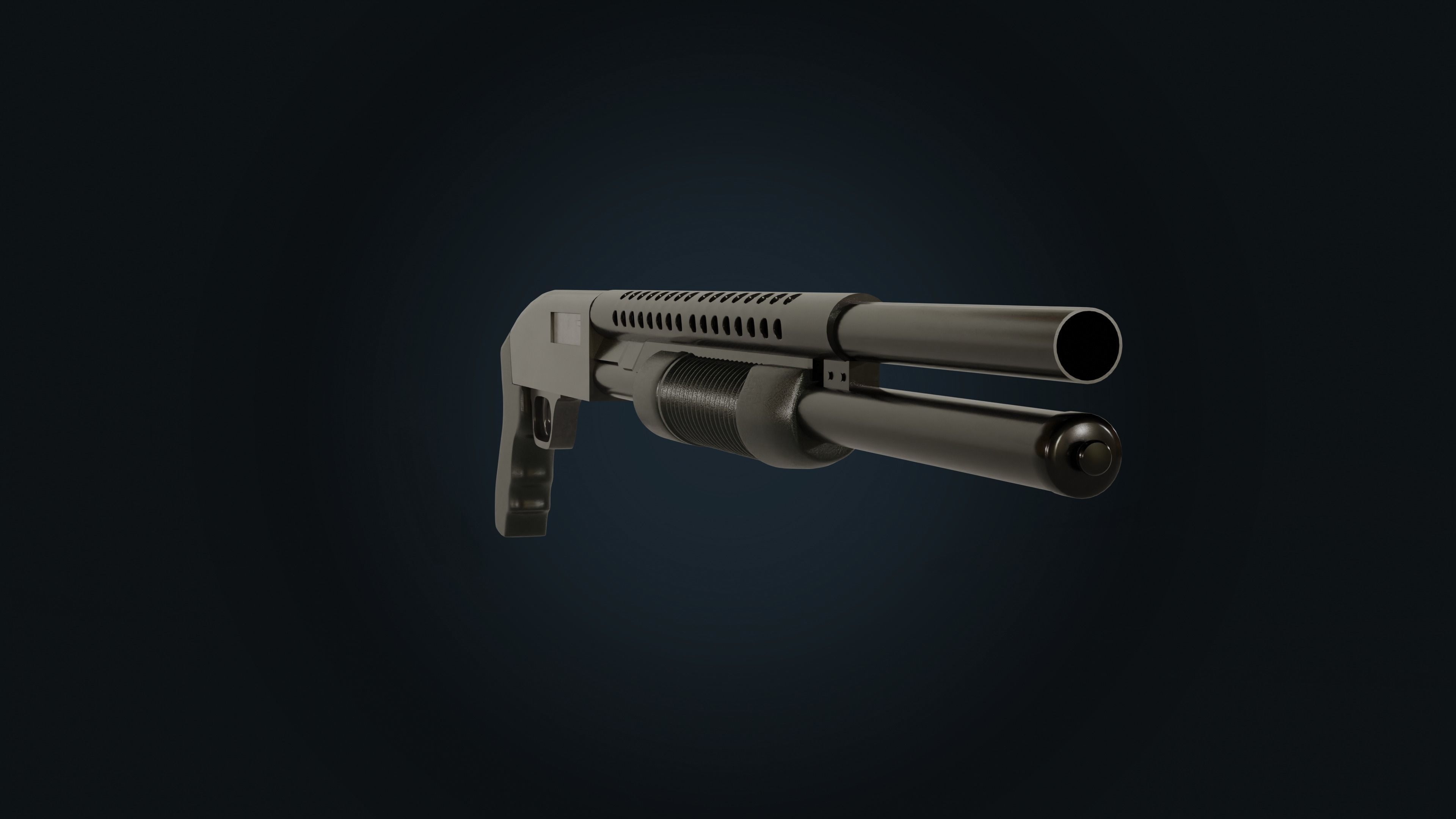 Mossberg 500 Shotgun 3D model_6