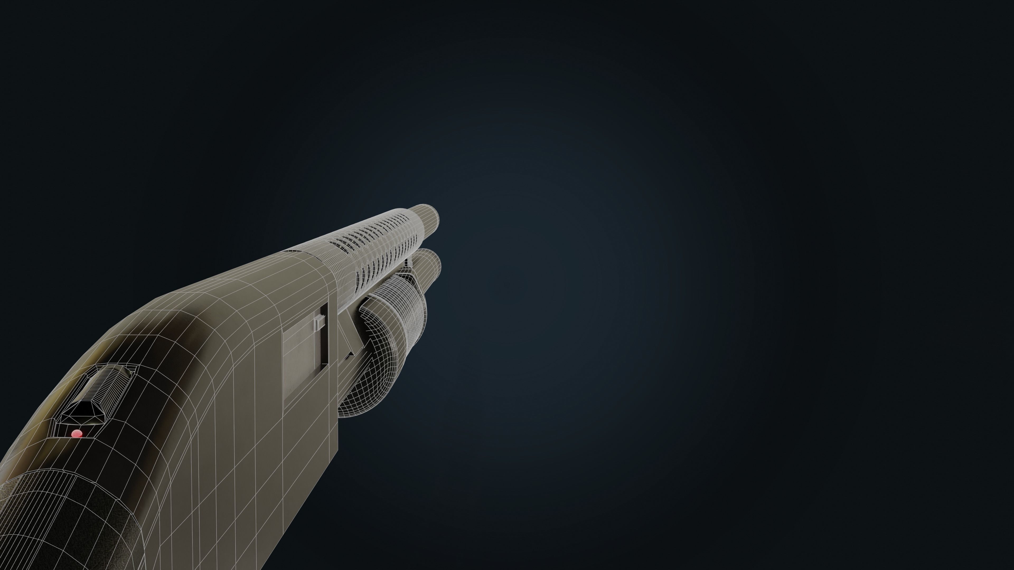 Mossberg 500 Shotgun 3D model_9