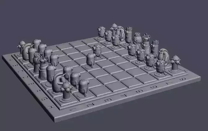 Minions Chess for 3D Printing
