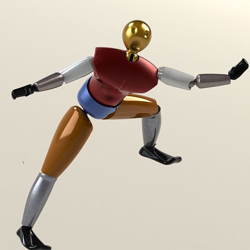 human robot 3D model