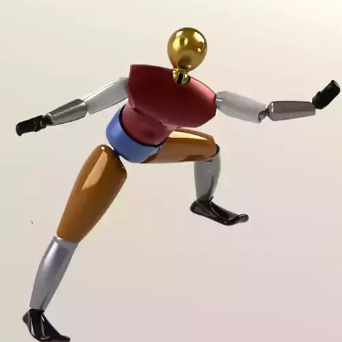 human robot 3D model