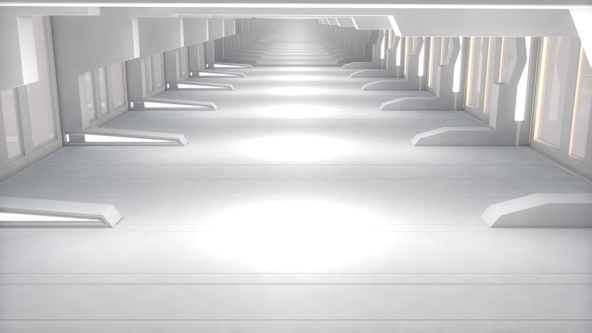 Sci Fi Tunnel 3D model_3