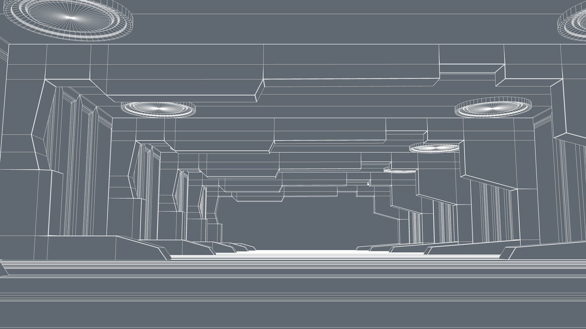 Sci Fi Tunnel 3D model_12