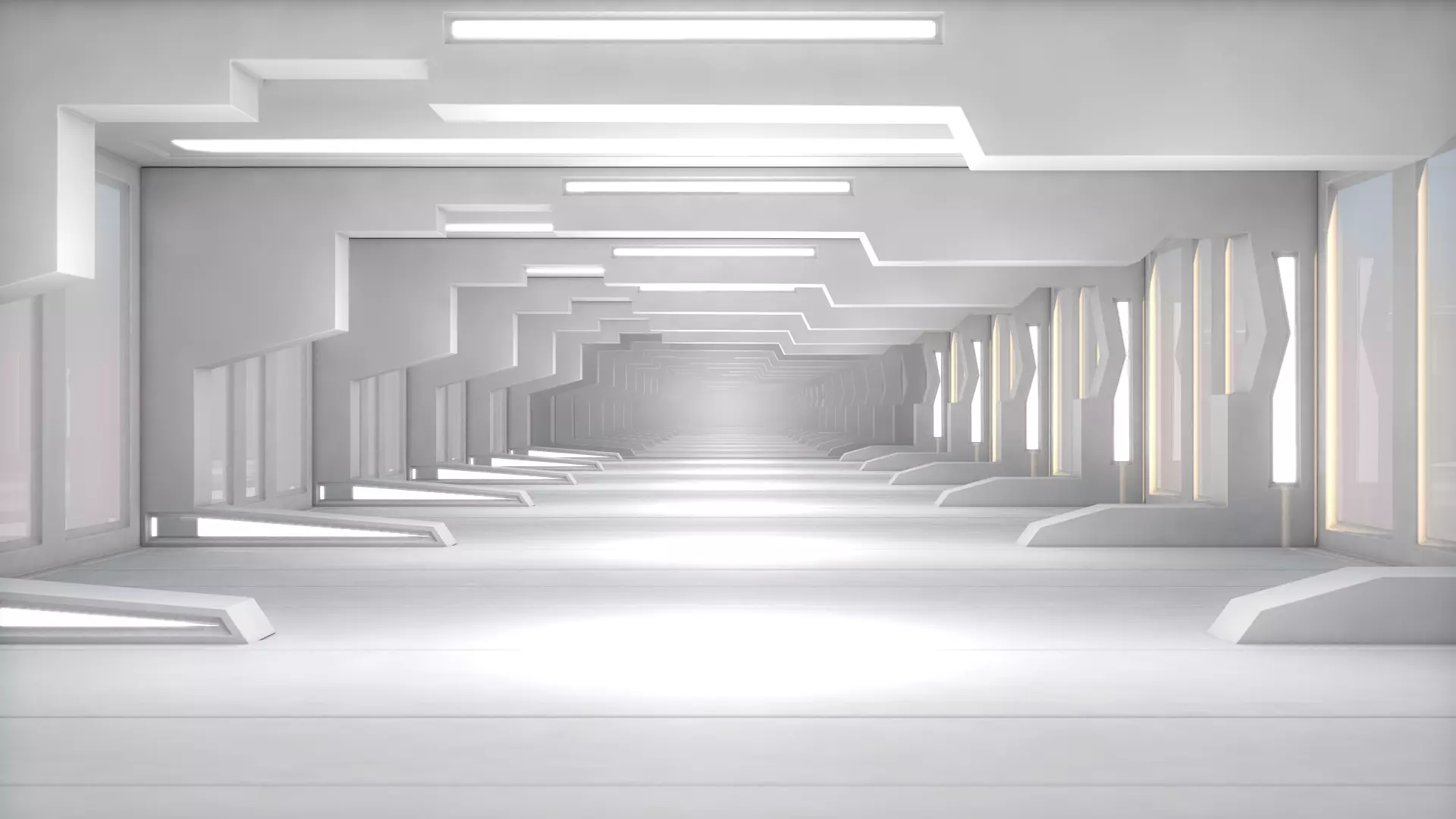 Sci Fi Tunnel 3D model_0