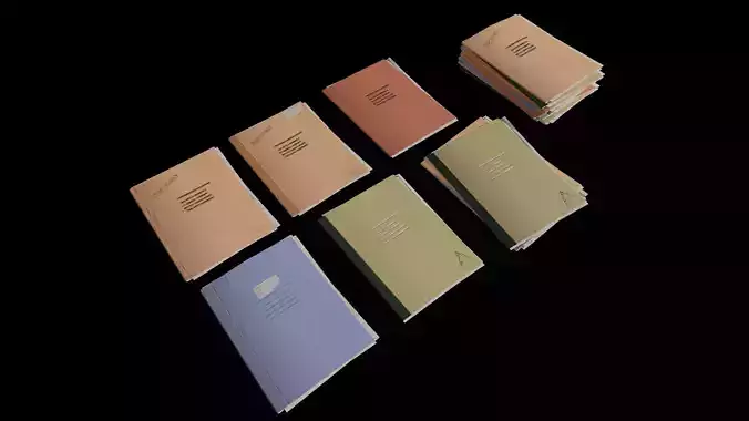 Folder Stack  PBR Game Ready