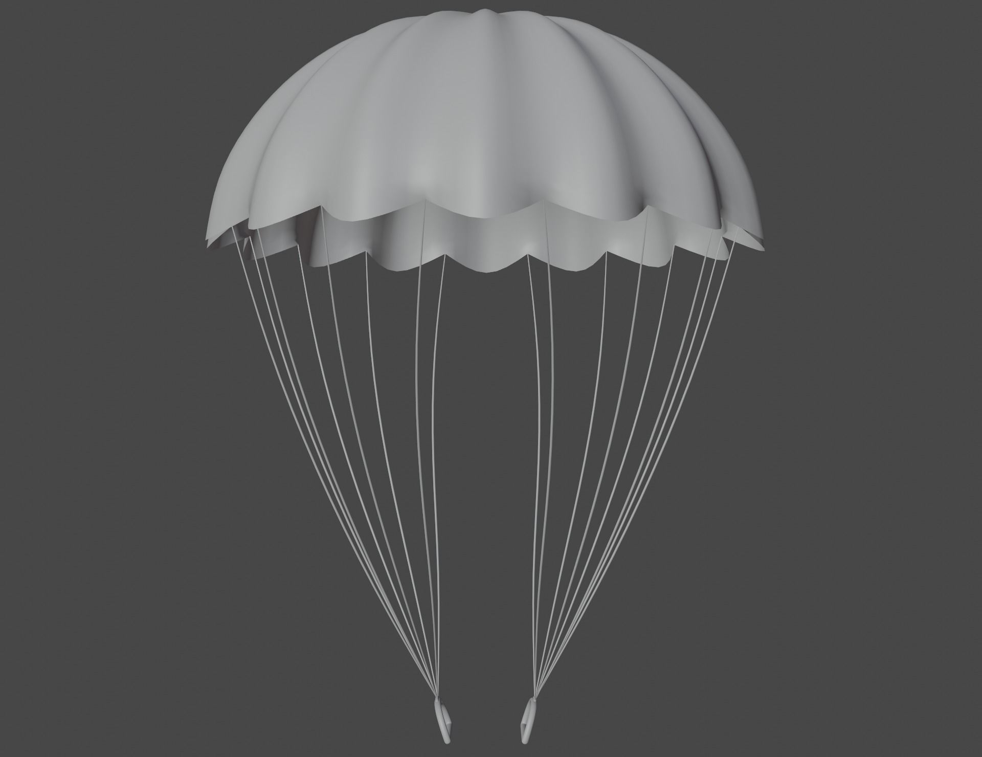 Military parachute 3D model 3D model_6