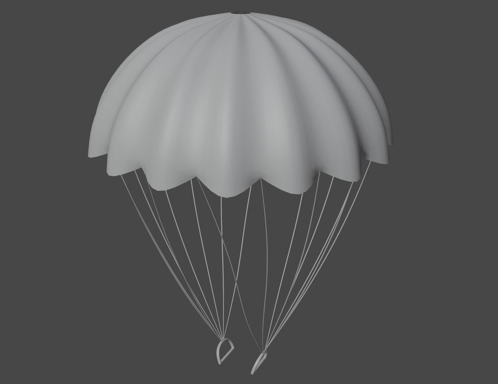 Military parachute 3D model 3D model_5