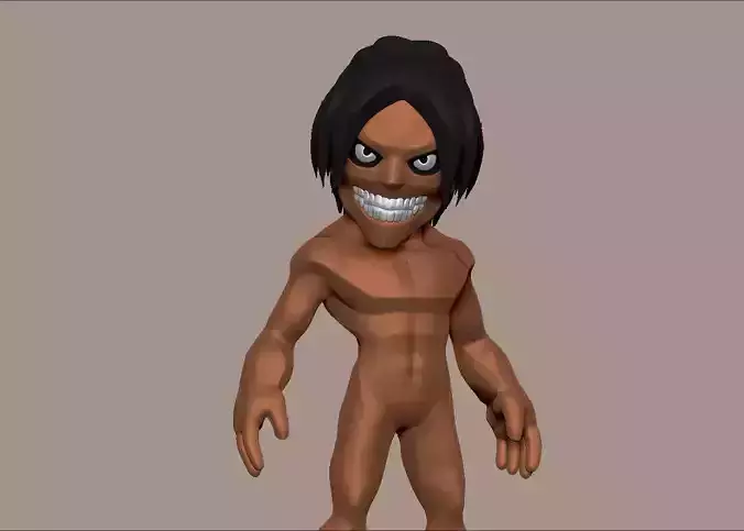 Attack on Titan Eren chibi kid figure