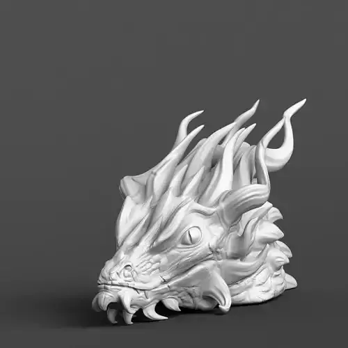 Dragon head 3D print model