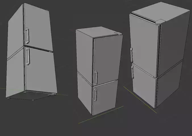 Fridge three refrigerators