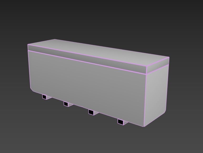 Egyptian Wooden Coffin Low-poly 3D model_8