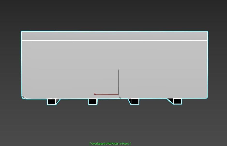 Egyptian Wooden Coffin Low-poly 3D model_10