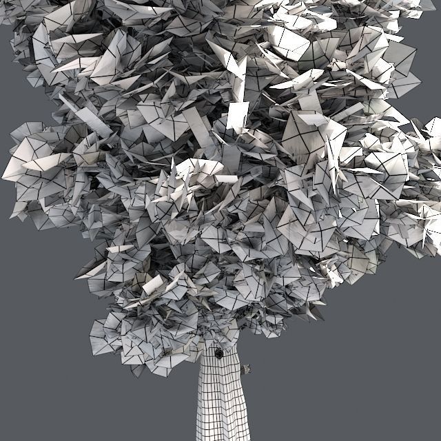 Eastern Red Cedar Tree Low-poly 3D model_4