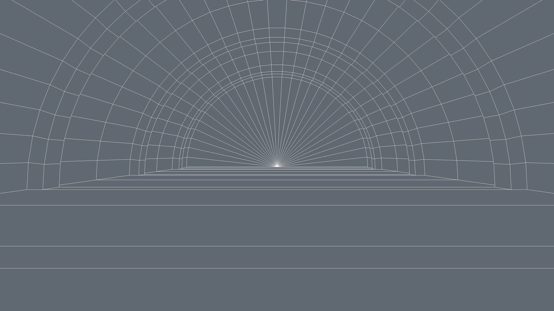 Sci Fi Tunnel Low-poly 3D model_9