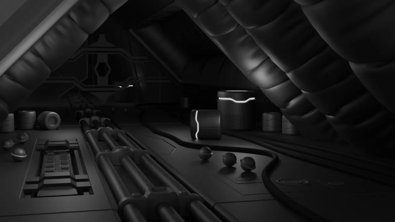 Sci fi scene Free 3D model