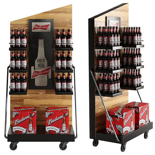 Beer stand 3D model 3
