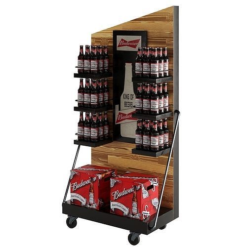 Beer stand 3D model 7