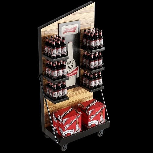 Beer stand 3D model 4