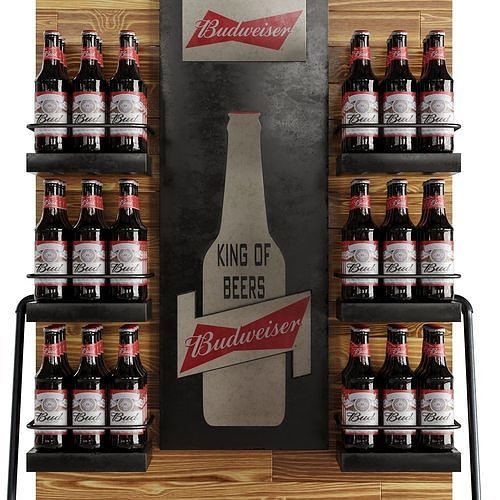Beer stand 3D model 2