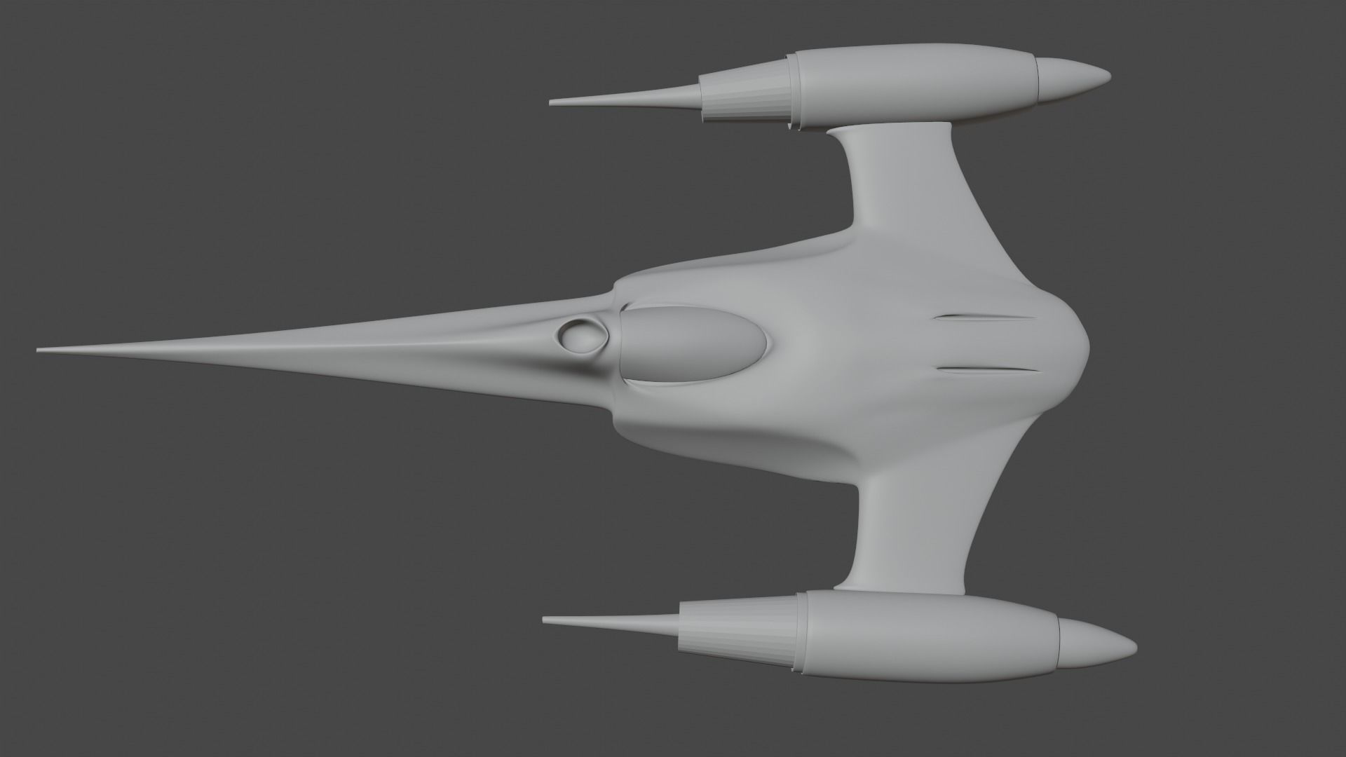 N1 Naboo Starfighter Free low-poly 3D model_4