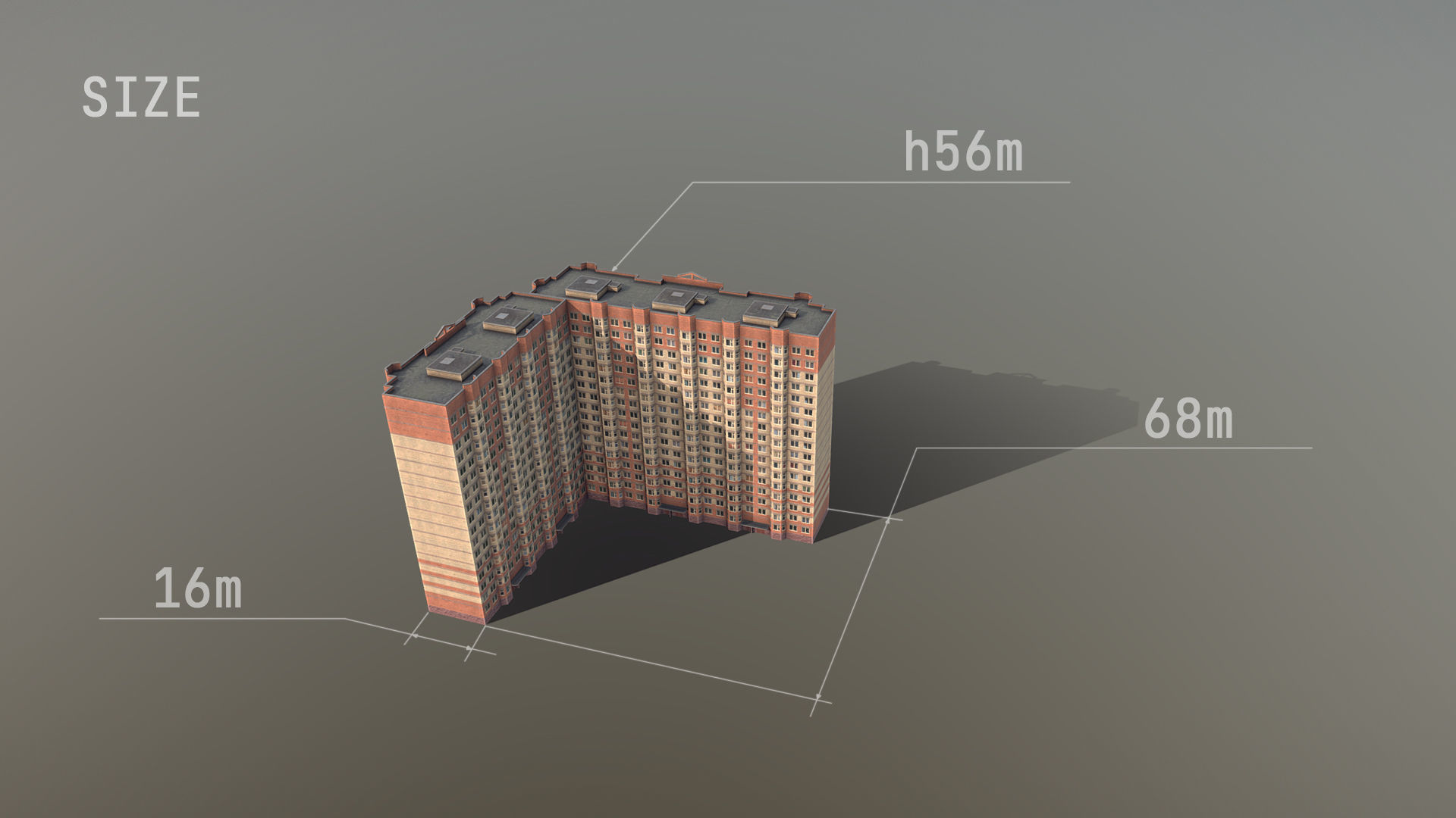 MSK Building 03 Low-poly 3D model_9