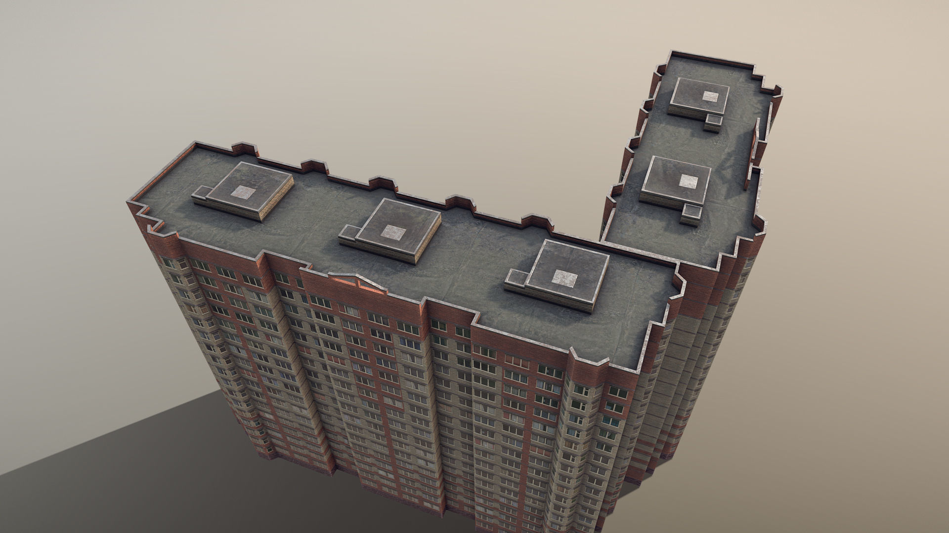 MSK Building 03 Low-poly 3D model_8
