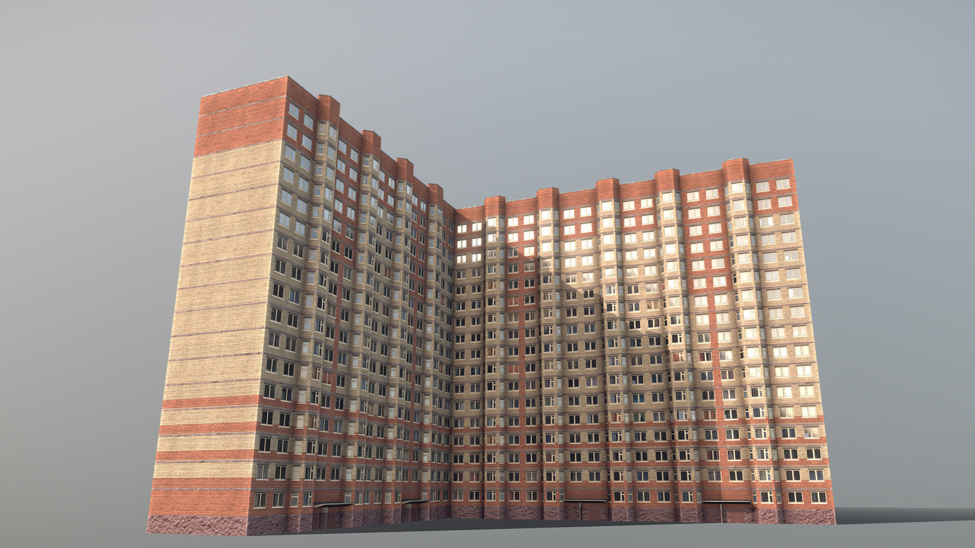 MSK Building 03 Low-poly 3D model_2